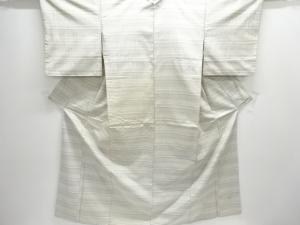 アンティーク　横段織り出し手織り紬着物